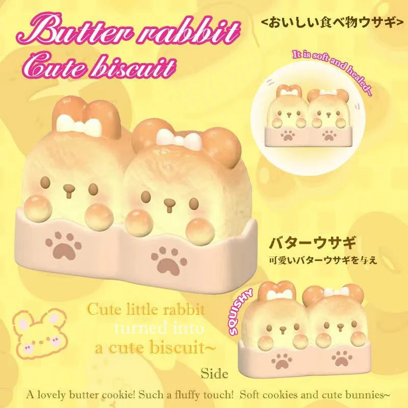 Butter Rabbit Biscuit Squishy