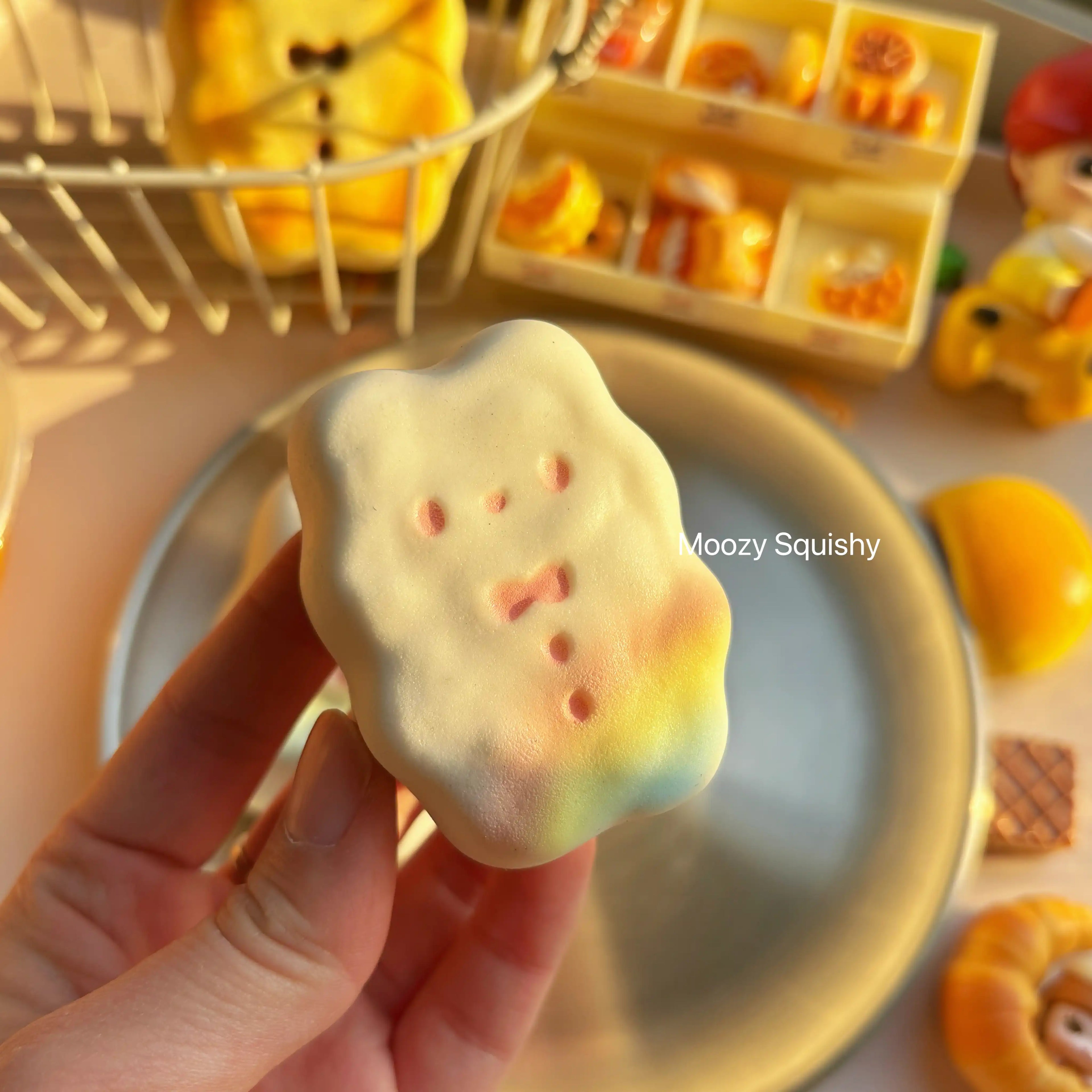 Mini Rainbow Bear Cookie Squishy [Misa]