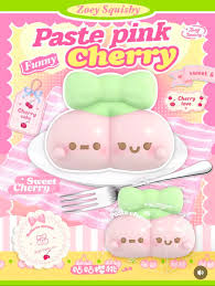 Pink Cherry Squishy [Zoey]
